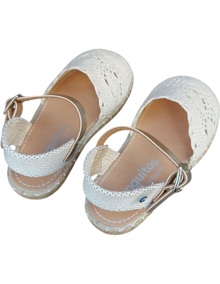 ESPARDILLES CROCHET BEIG CONGUITOS