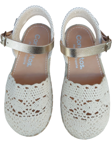 ESPARDILLES CROCHET BEIG CONGUITOS