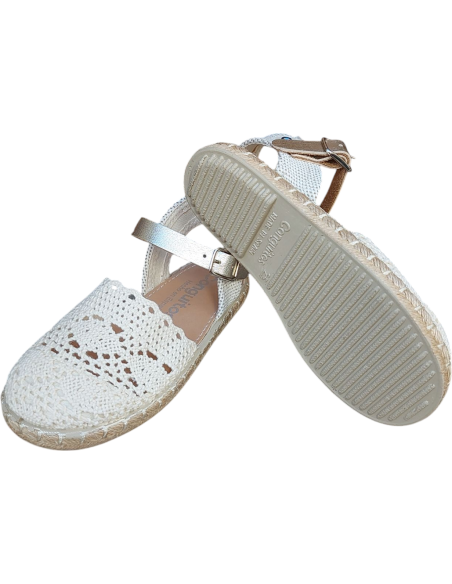 ESPARDILLES CROCHET BEIG CONGUITOS