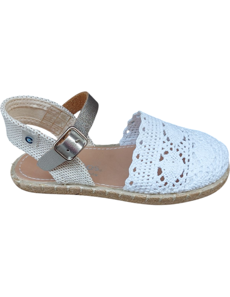 ESPARDILLES CROCHET BLANCO CONGUITOS