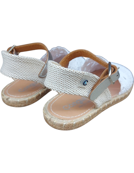 ESPARDILLES CROCHET BLANCO CONGUITOS