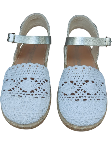 ESPARDILLES CROCHET BLANCO CONGUITOS