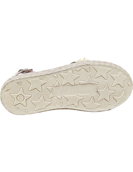 ALPARGATA DE LINO CON PISO ESPARTO ROSA CHUCHES