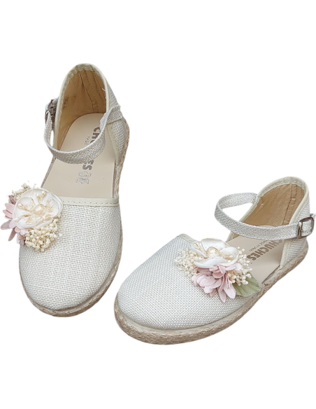 ALPARGATA DE LINO CON PISO ESPARTO CHUCHES