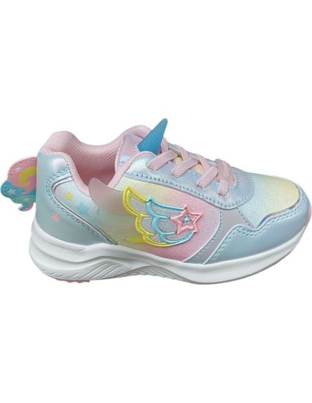 ZAPATILLA DEPORTIVA UNICORNIO MULTICOLORES CON LUZ