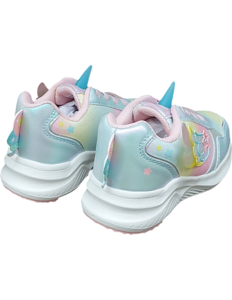 ZAPATILLA DEPORTIVA UNICORNIO MULTICOLORES CON LUZ