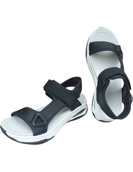 SANDALIA NEGRA CON CAMARA DE AIRE