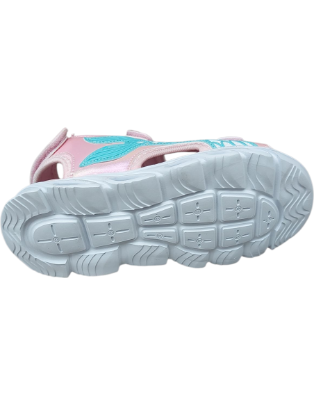 SANDALIAS ROSAS CON LUCES Y DE SIRENA