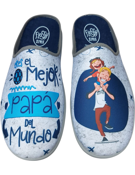 ZAPATILLA DE CASA DESCALZA PARA EL MEJOR PAPÁ