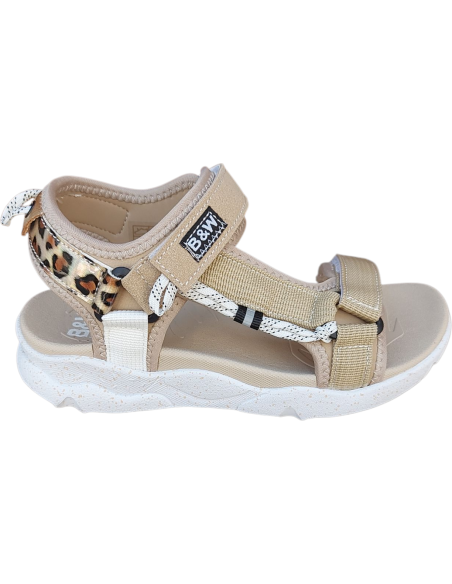 SANDALIA CINTAS B&W BEIG