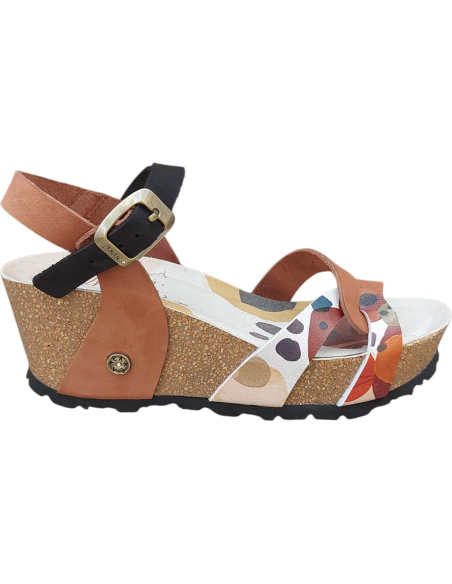 SANDALIA DE CUÑA BIO CUERO ANEKKE