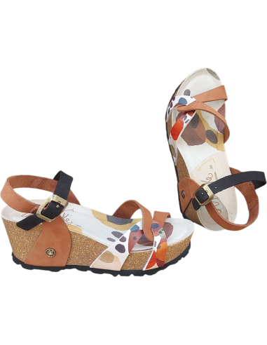 SANDALIA DE CUÑA BIO CUERO ANEKKE