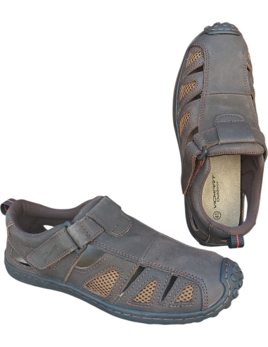 SANDALIA DE CUERO CERRADA PARA HOMBRE