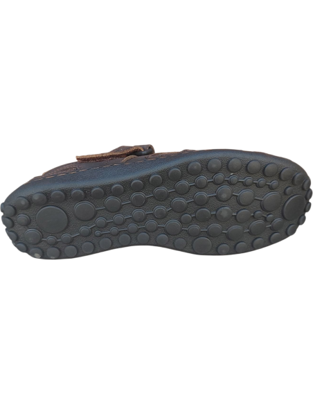 SANDALIA DE CUERO CERRADA PARA HOMBRE