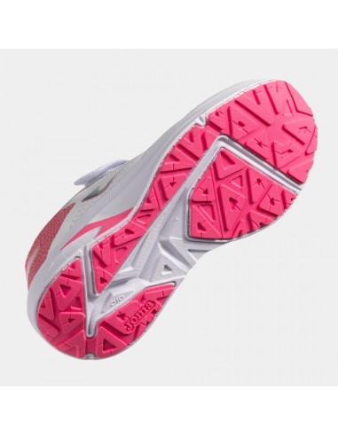 DEPORTIVA BLANCA ROSA SPEED VELCRO