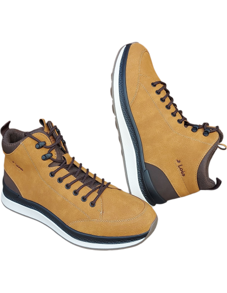 BOTÍN BAJO MOSTAZA CON CORDON LOIS