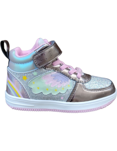 DEPORTIVO ABOTINADO DE PURPURINA CON LUZ