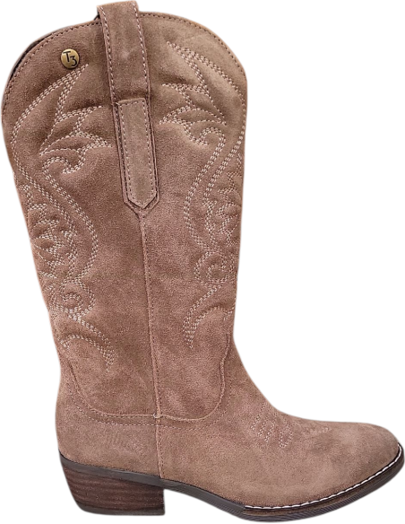 CAMPERA PIEL VUELTA TAUPE