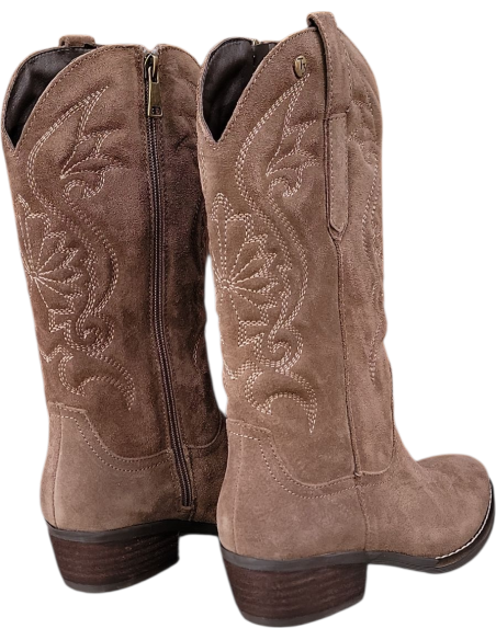 CAMPERA PIEL VUELTA TAUPE