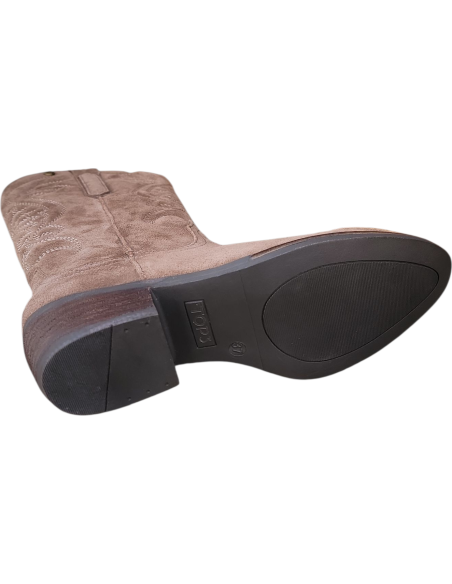 CAMPERA PIEL VUELTA TAUPE