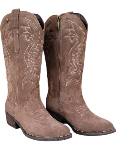 CAMPERA PIEL VUELTA TAUPE