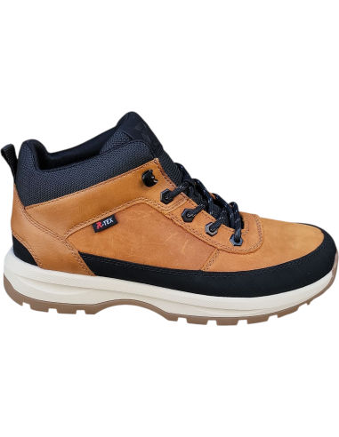 BOTÍN BAJO IMPERMEABLE MOSTAZA Y NEGRO