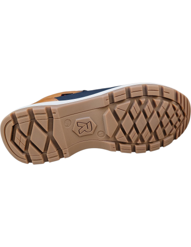 BOTÍN BAJO IMPERMEABLE MOSTAZA Y NEGRO