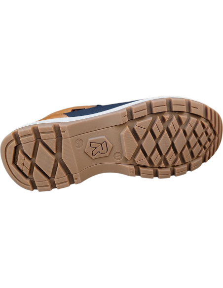 BOTÍN BAJO IMPERMEABLE MOSTAZA Y NEGRO