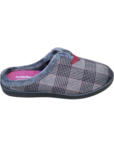 ZAPATILLA DE CASA DESCALZA DE CUADROS...