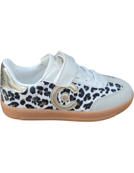 DEPORTIVO CASUAL VELCRO LOGO LEOPARDO
