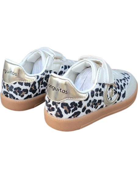 DEPORTIVO CASUAL VELCRO LOGO LEOPARDO