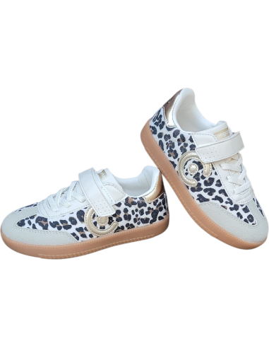 DEPORTIVO CASUAL VELCRO LOGO LEOPARDO