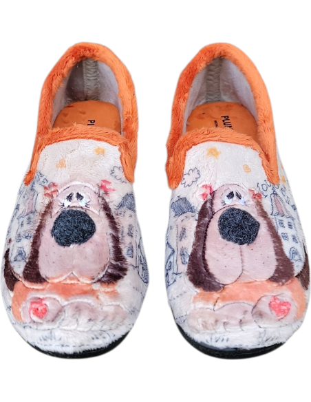 ZAPATILLA DE CASA CERRADA POR ATRÁS PERRITO