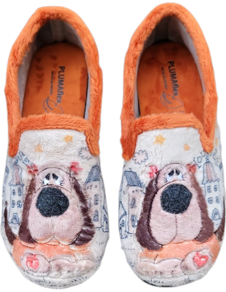 ZAPATILLA DE CASA CERRADA POR ATRÁS PERRITO