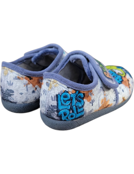 ZAPATILLA CERRADA ZAPY CON VELCRO DINOSAURIO