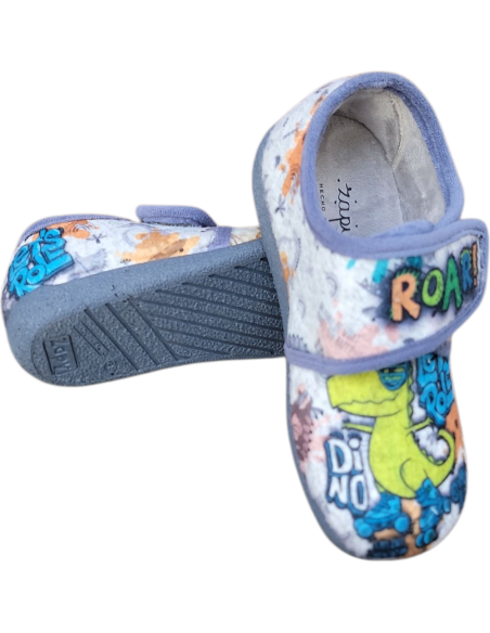 ZAPATILLA CERRADA ZAPY CON VELCRO DINOSAURIO