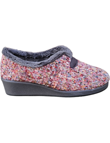 ZAPATILLA CERRADA GARZON CUÑA MULTICOLOR