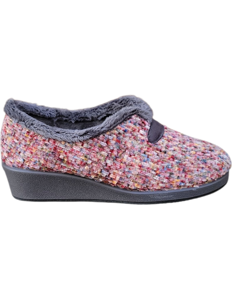 ZAPATILLA CERRADA GARZON CUÑA MULTICOLOR