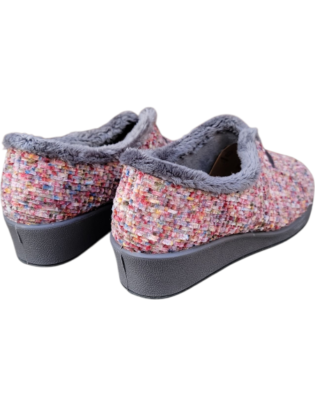 ZAPATILLA CERRADA GARZON CUÑA MULTICOLOR