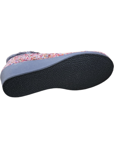 ZAPATILLA CERRADA GARZON CUÑA MULTICOLOR