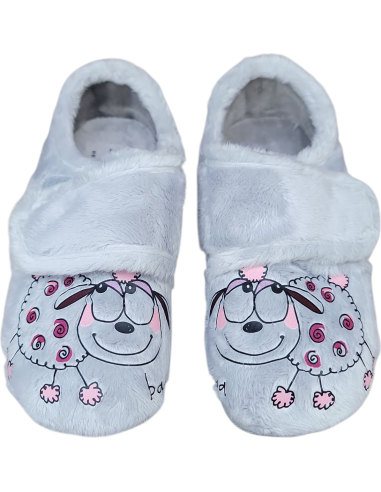 ZAPATILLA CERRADA DE CASA CON VELCRO...