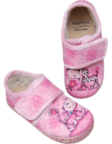 ZAPATILLA DE CASA ROSA PARA NIÑA CON...