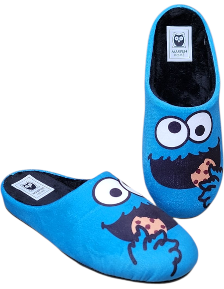 ZAPATILLAS DE CASA DESCALZAS MOSTRUO DE GALLETAS