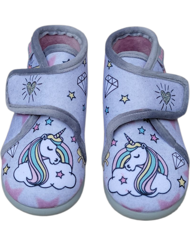 ZAPATILLA DE CASA ABOTINADA CON VELCRO