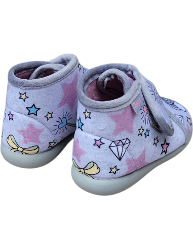 ZAPATILLA DE CASA ABOTINADA CON VELCRO