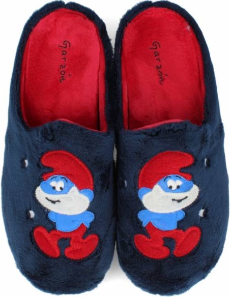 ZAPATILLA DE CASA DESCALZA POR ATRÁS PITUFO