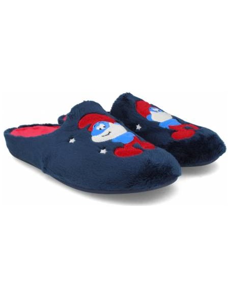 ZAPATILLA DE CASA DESCALZA POR ATRÁS PITUFO