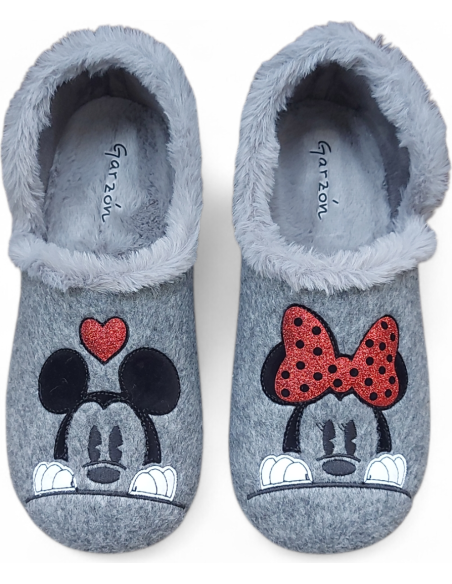 ZAPATILLA DE CASA CERRADA RATÓN MICHEY MINNEY