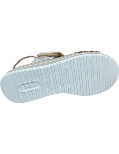 SANDALIA BEIG CON CINTA LEOPARDO REMONTE