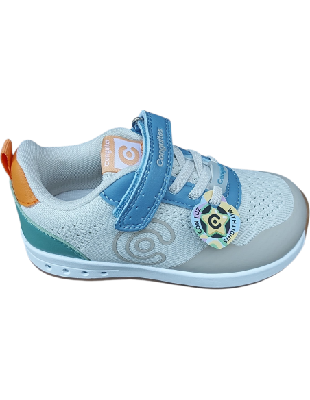 DEPORTIVO BAREFOOT GOFLEX BEIGE CONGUITOS